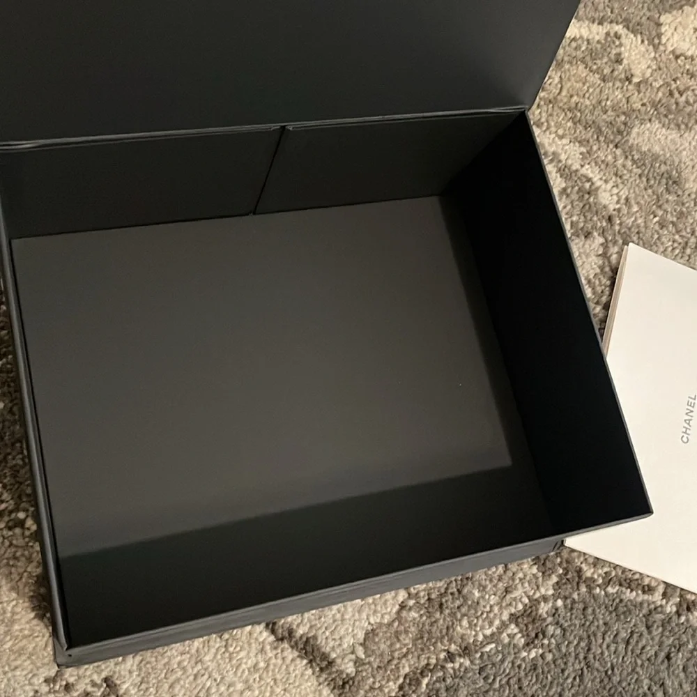Chanel Black Magnetic Box And Booklet